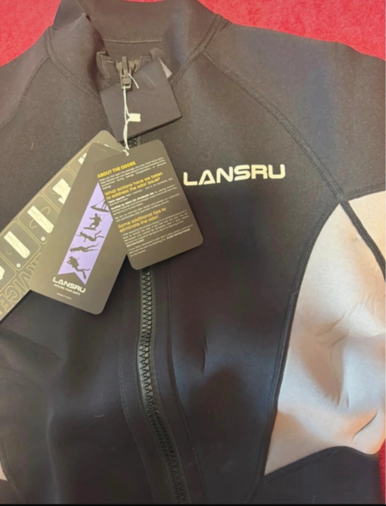 Traje de Neoprene Lansru XL Novo / Wetsuit Neoprene Shorty Surf Snorkel XL (i) – photo 2
